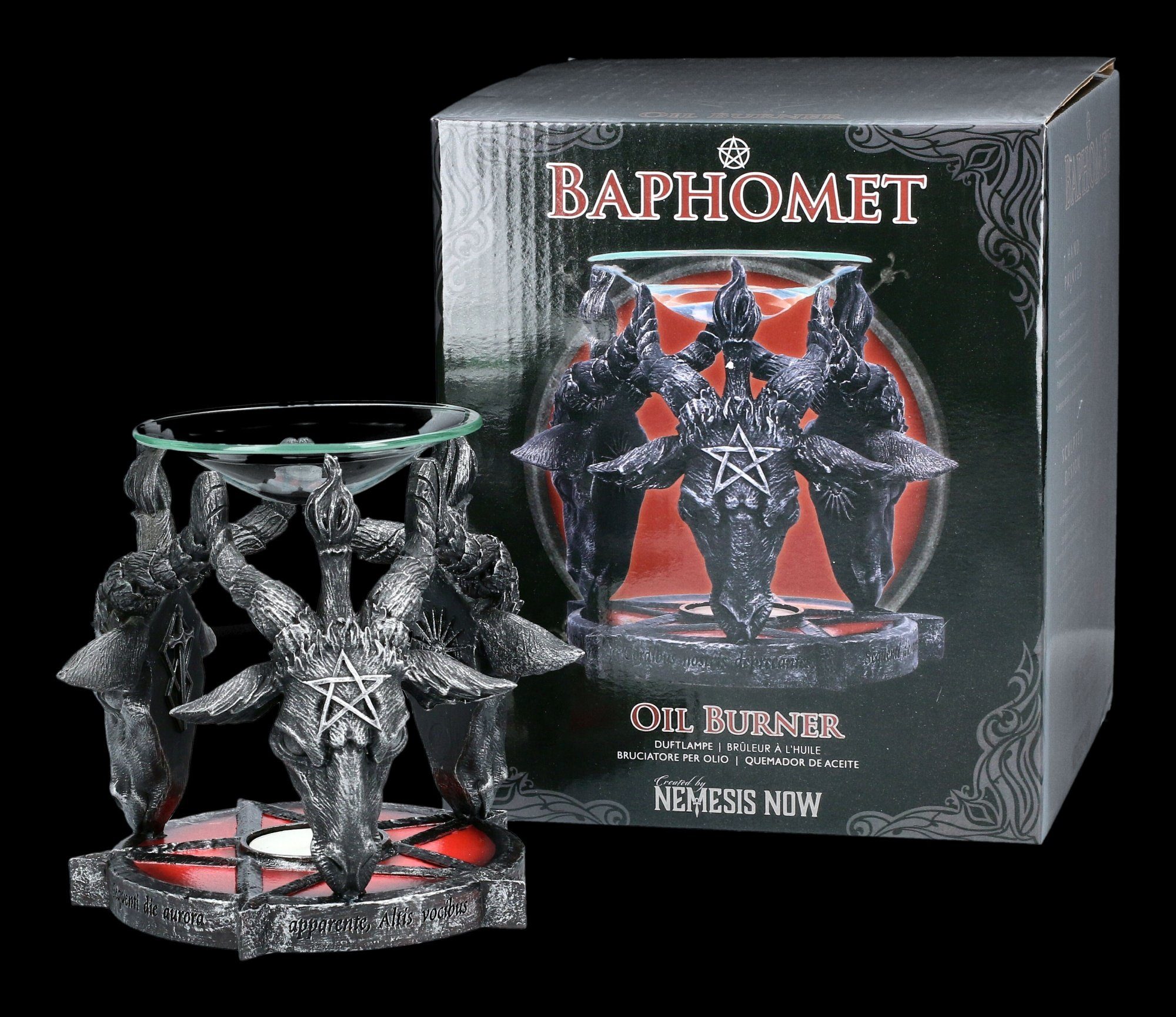 Baphomet Pentagramm Nemesis Now Duft Aroma Gothic Duftlampe 