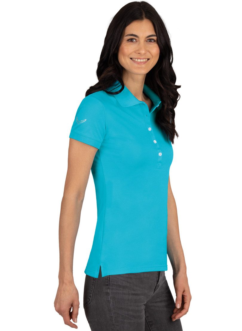 Trigema Poloshirt "TRIGEMA Poloshirt mit Kristallsteinen", (1 tlg.) günstig online kaufen