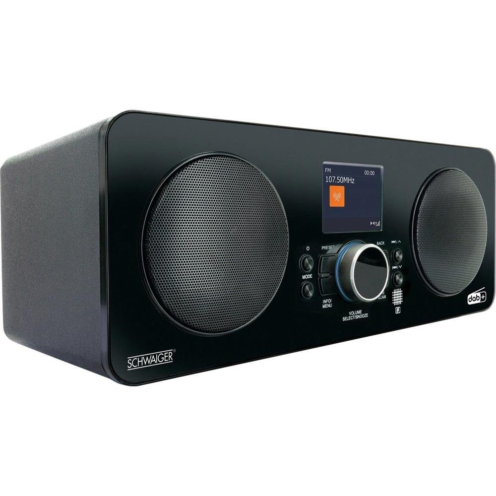 Schwaiger DAB650513 Internet-Radio (DAB+, FM, WLAN / Bluetooth, Weckerfunktion, LCD Farbdisplay)