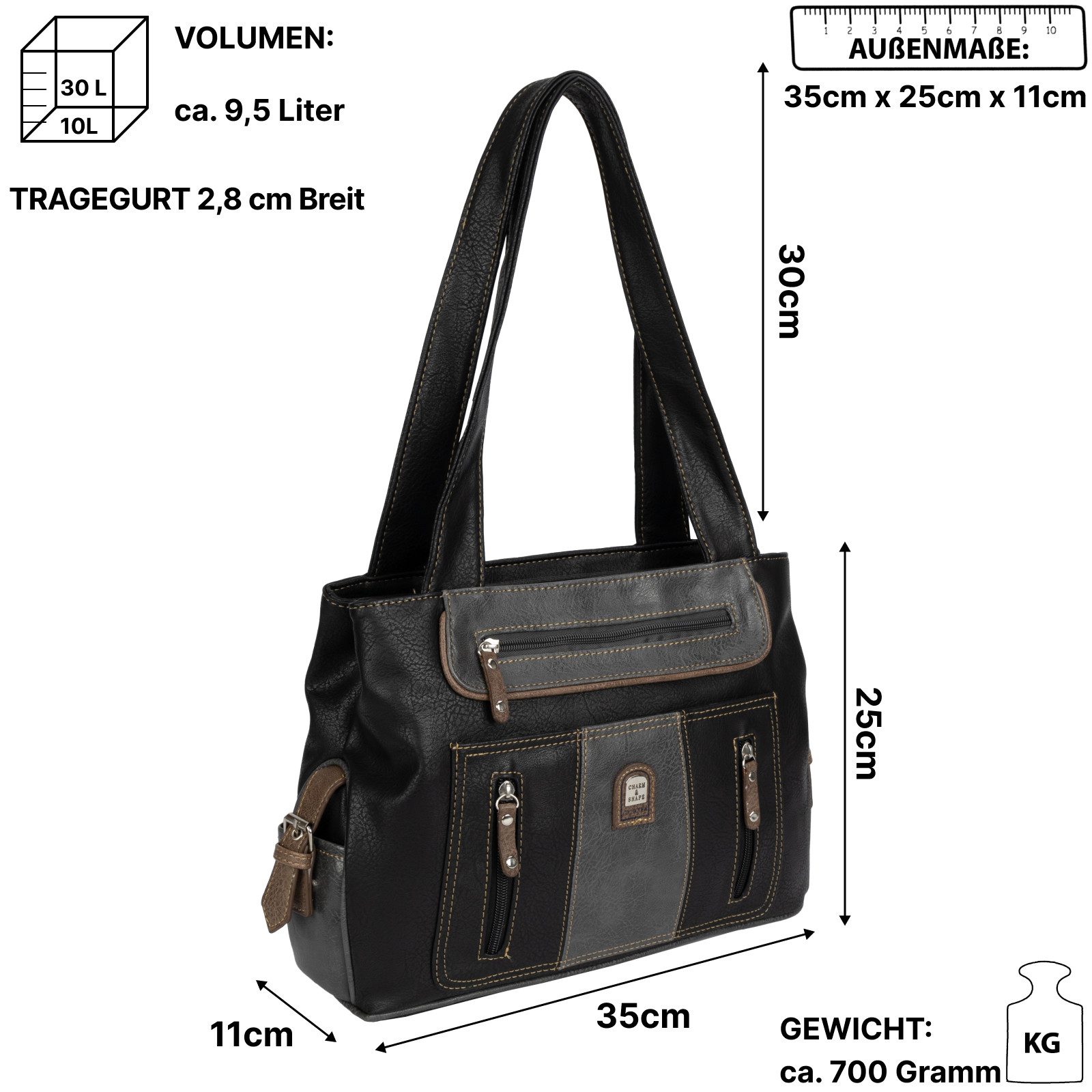 EAAKIE Umhängetasche Damen Tasche Schultertasche Umhängetasche Leder Optik günstig online kaufen