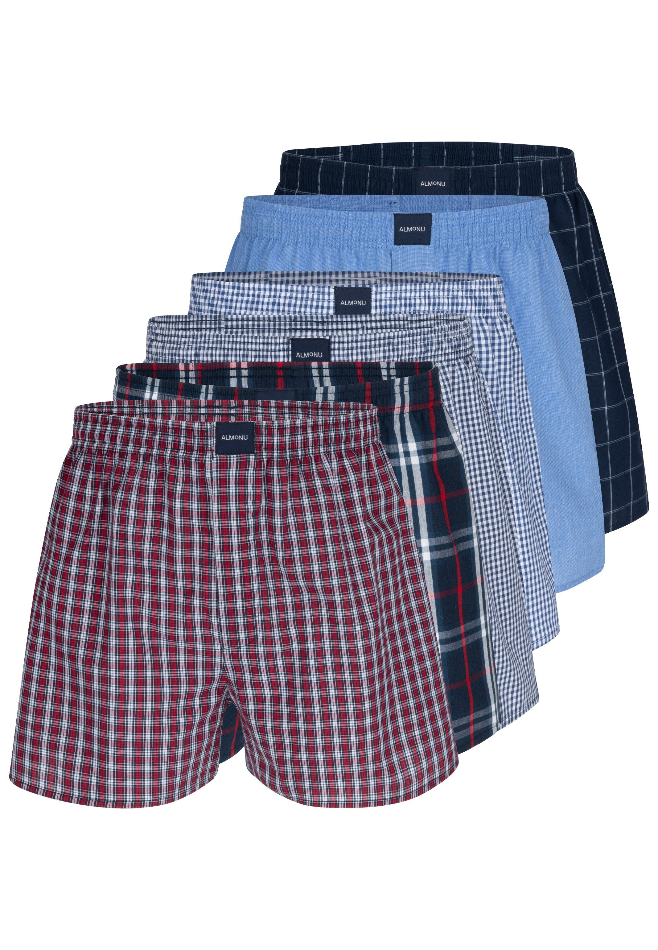 Boxershorts 6er Pack Web