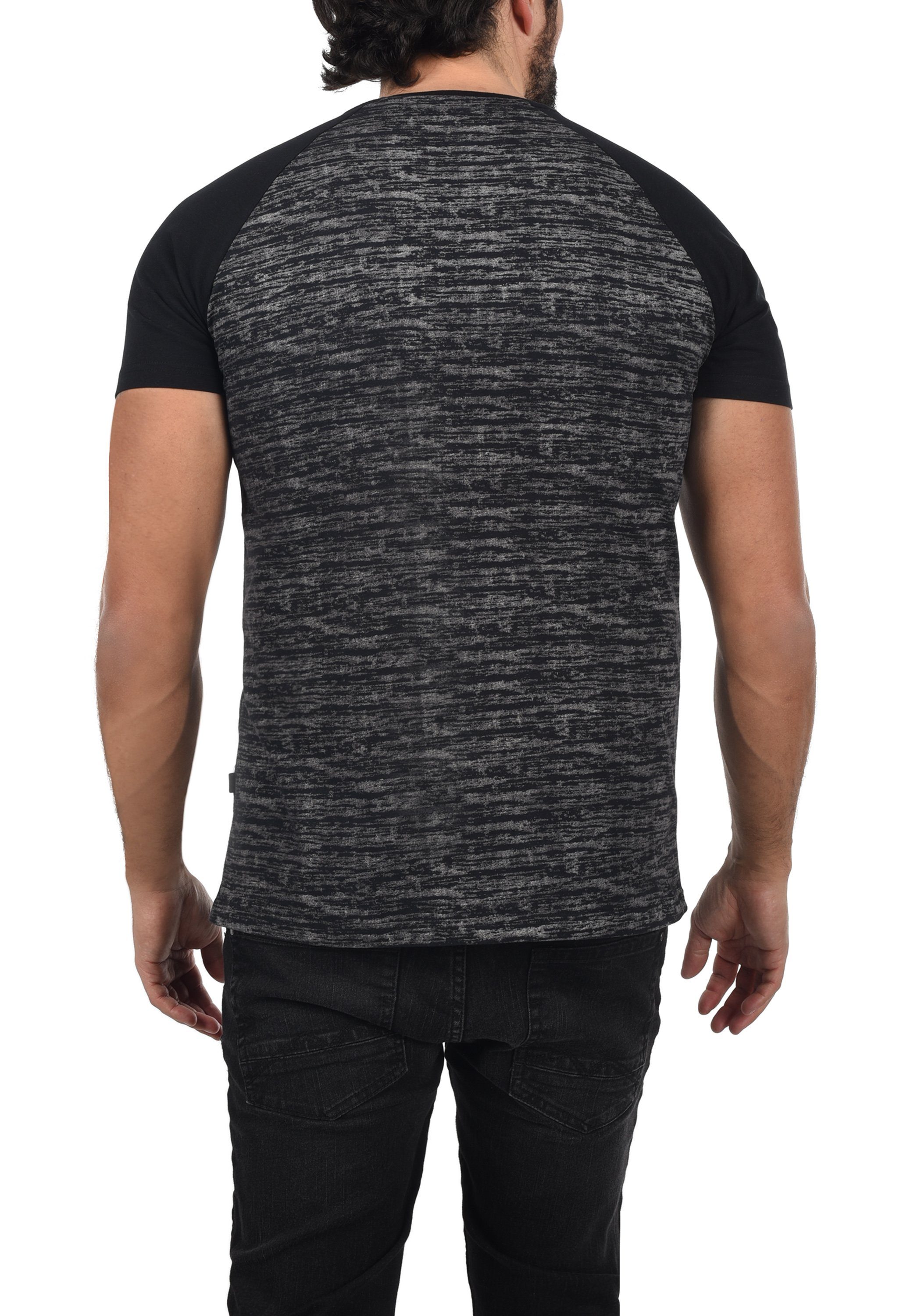Black T-Shirt SDMevio (9000) Rundhalsshirt !Solid