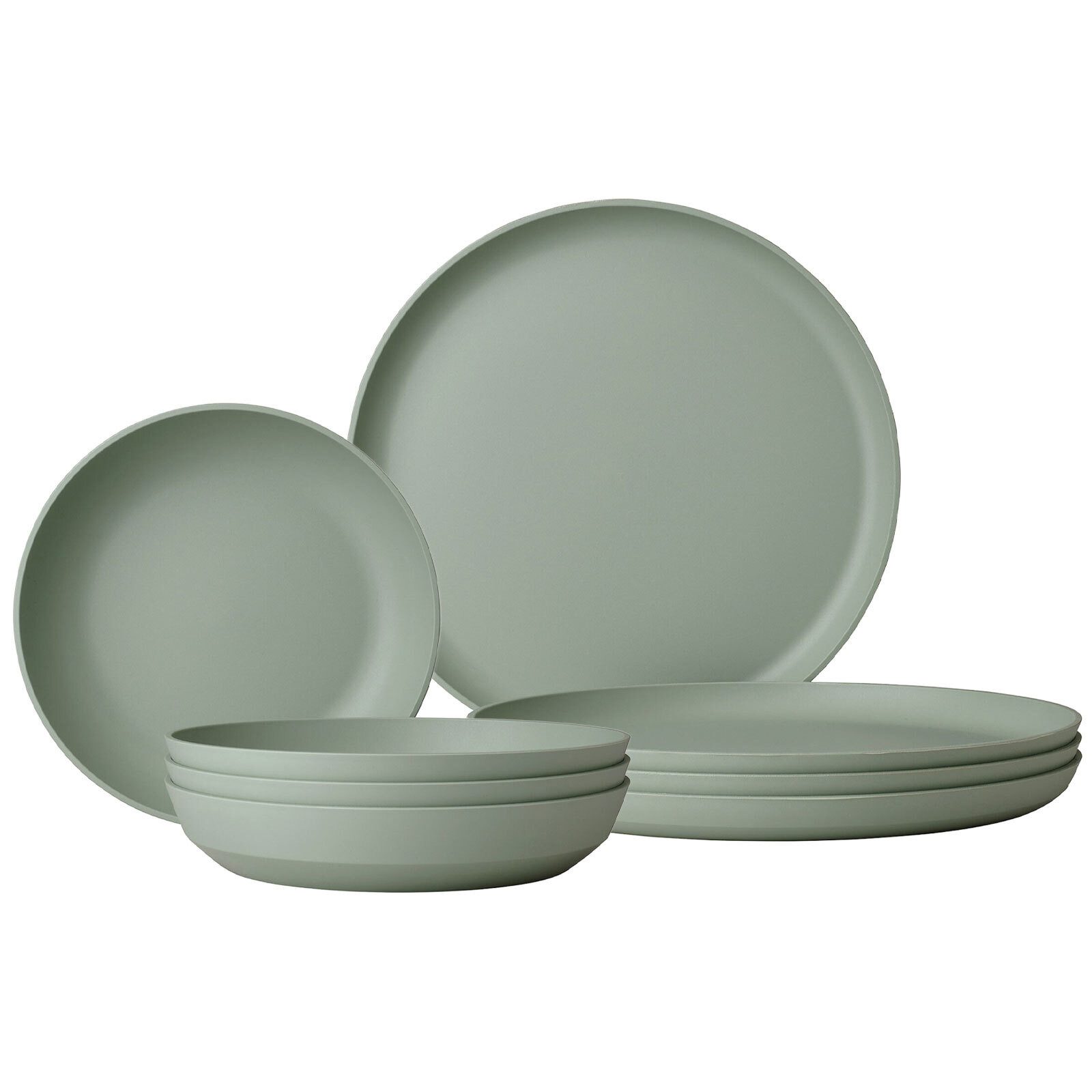 Mepal Tafelservice Silueta Tafel-Set 8er Set (8-tlg), 4 Personen, Kunststoff