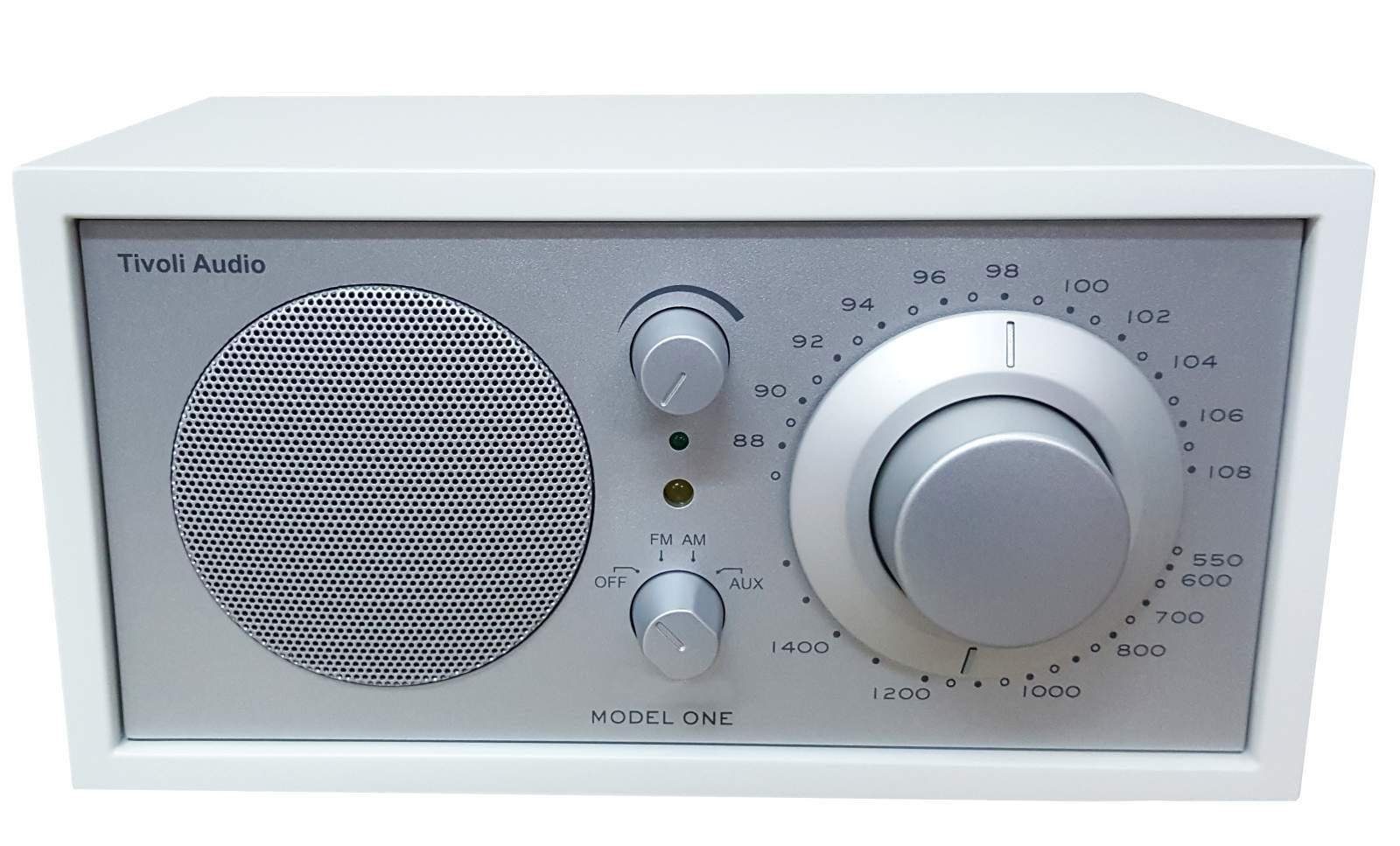 Tivoli Audio Model ONE Radio Weiss satin (matt) / Silber UKWRadio (AM