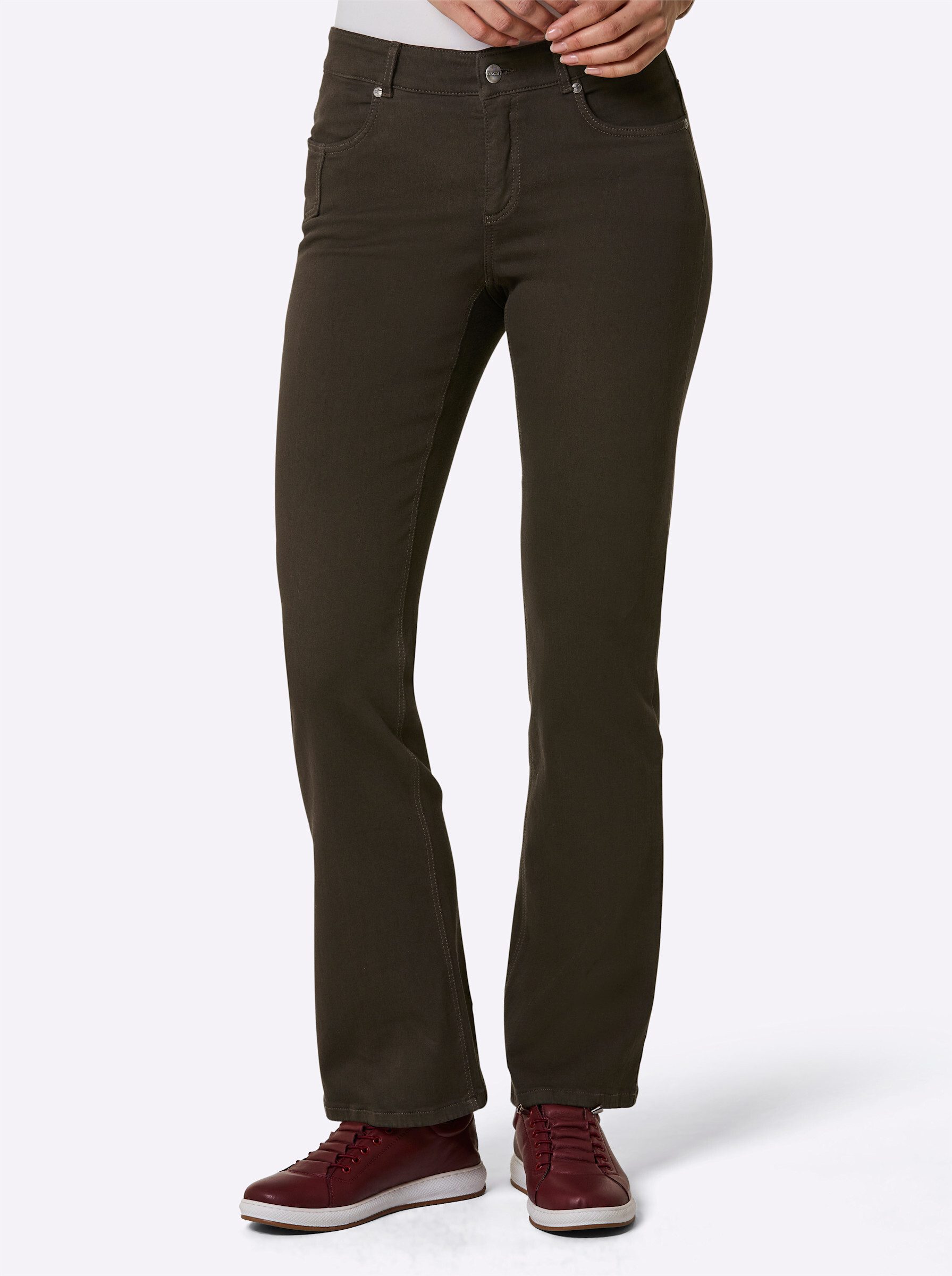 ascari Bequeme Jeans Edel-Jeans leicht vertieft