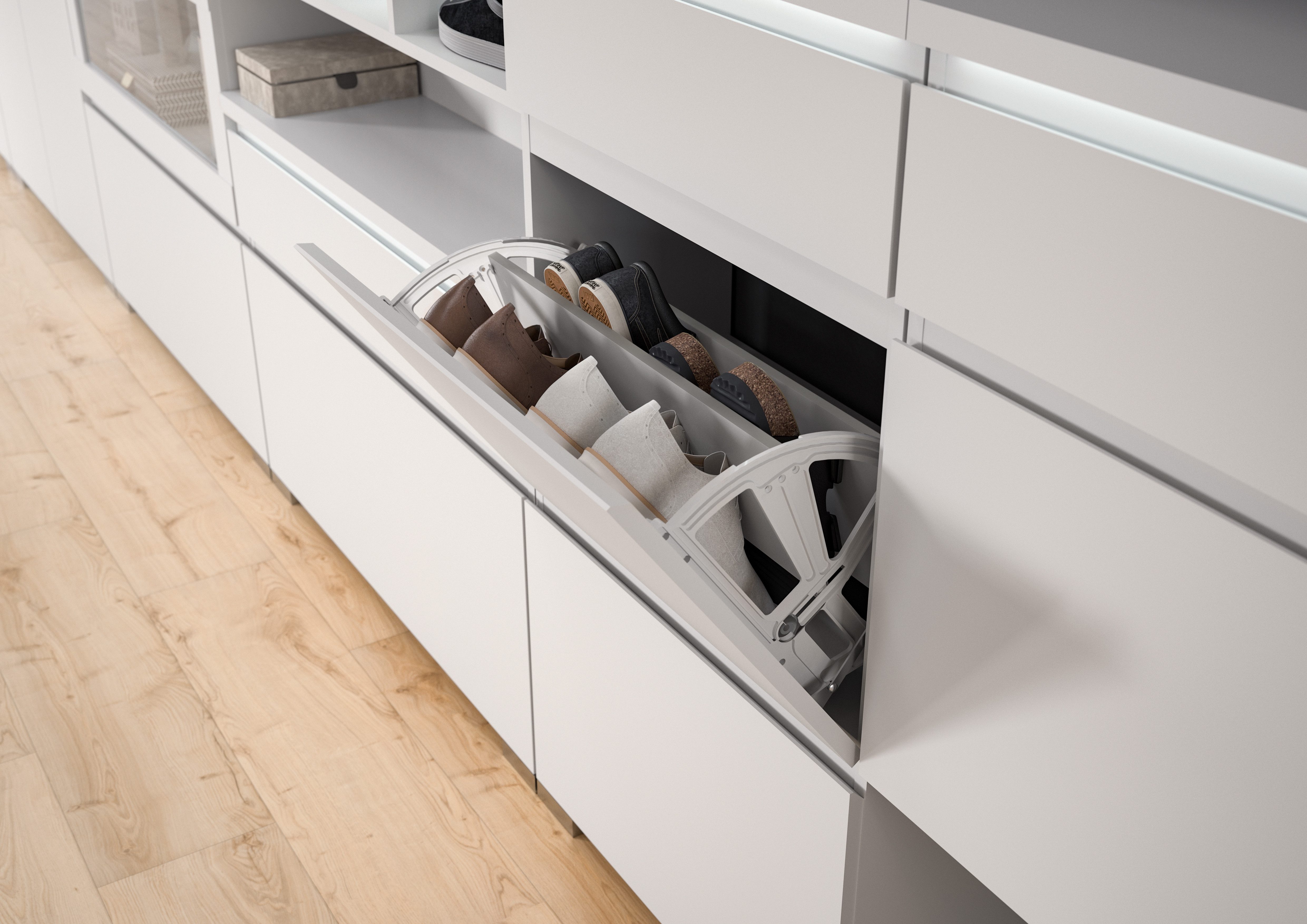 furnling Schuhschrank Scarlett 3 Klappen, Schuhkommode, Flurmöbel, Garderob günstig online kaufen