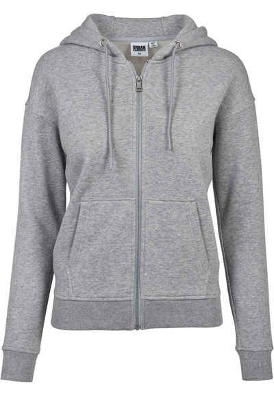 URBAN CLASSICS Sweatjacke Urban Classics Damen Ladies Classic Zip Hoody (1-tlg)