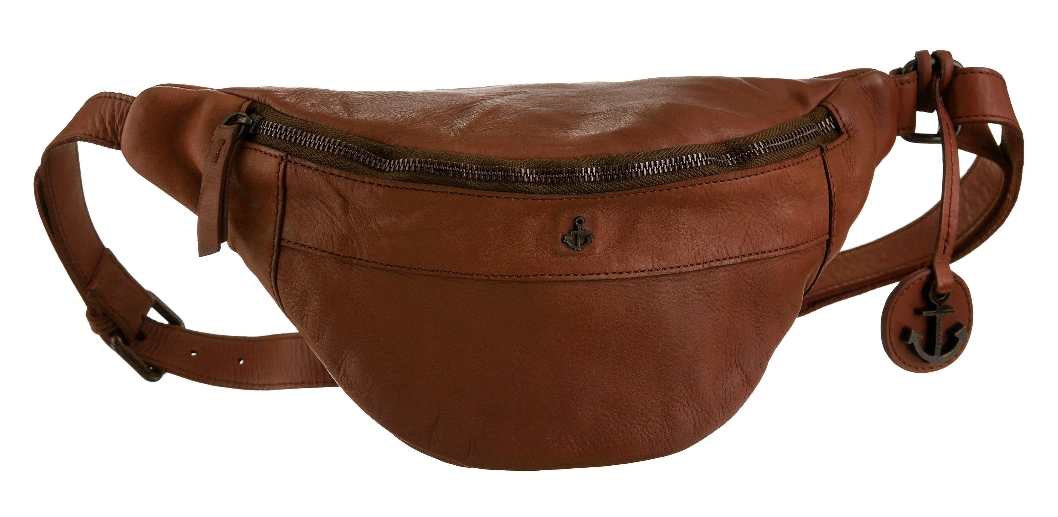 HARBOUR 2nd Bauchtasche Jamie, mit Logo-Anhänger charming cognac