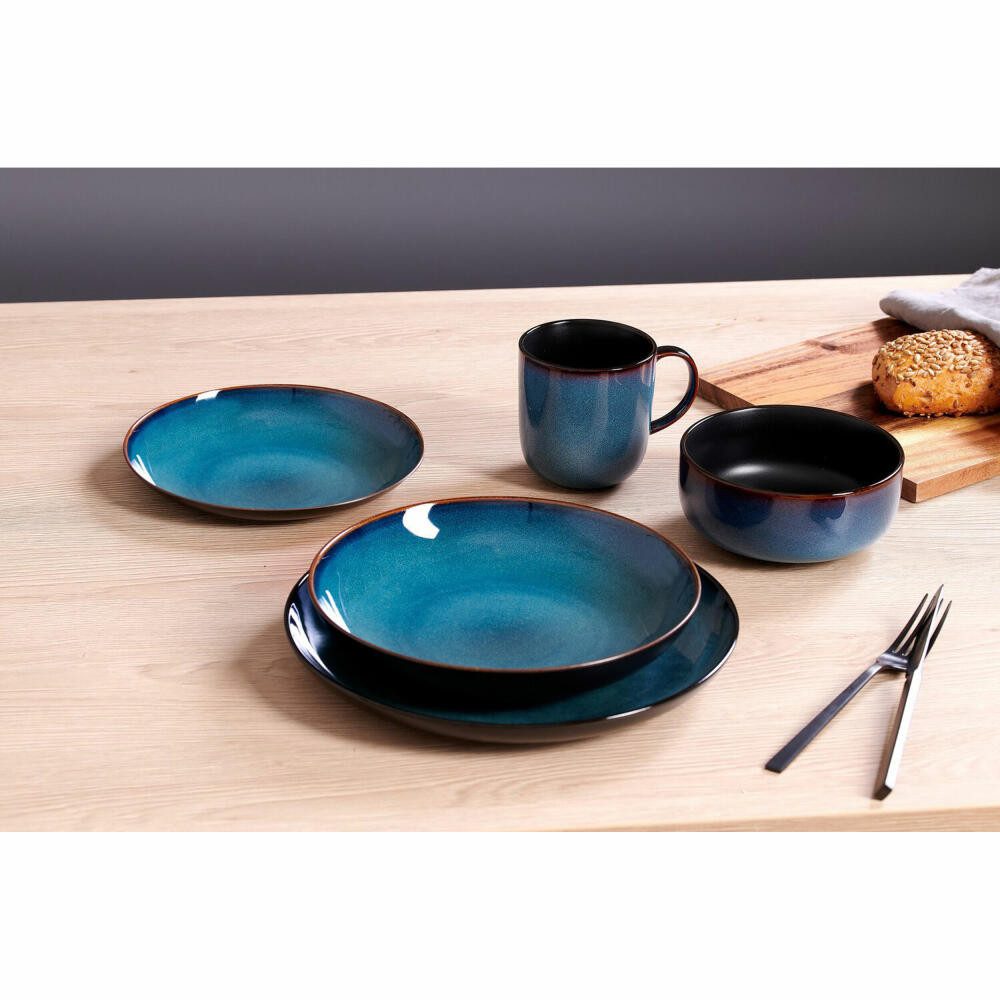 Ritzenhoff & Breker Schale Bali Blau Ø 14.5 cm, Steinzeug