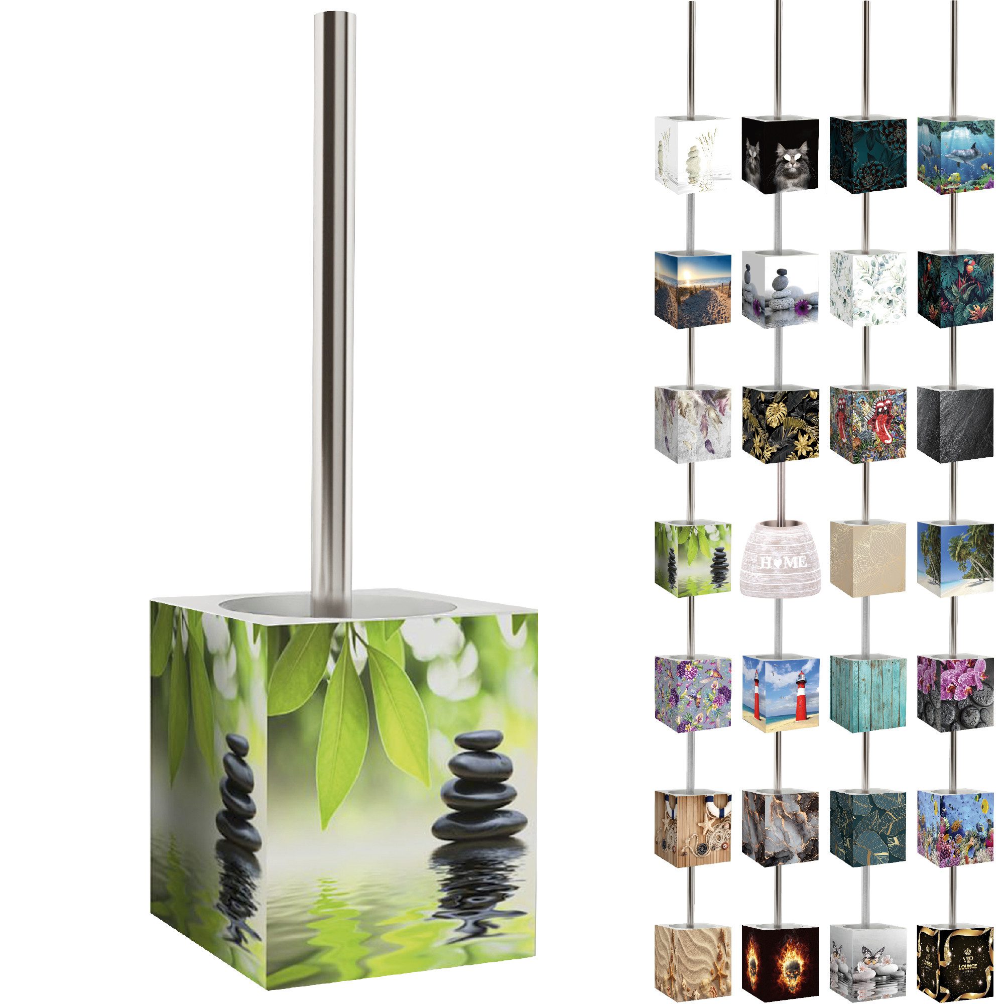 Sanilo WC-Reinigungsbürste mit Motiv, viele schöne WC Bürsten zur Auswahl, Klobürste mit auswechselbarem Bürstenkopf, modern & stylish