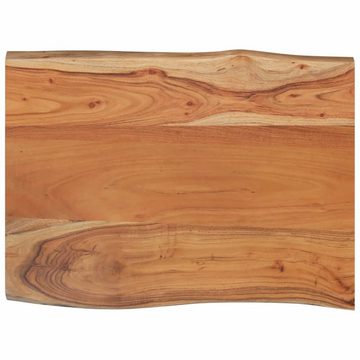 vidaXL Tischplatte Tischplatte 80x60x2,5cm Rechteckig Massivholz Akazie Naturkante (1 St)