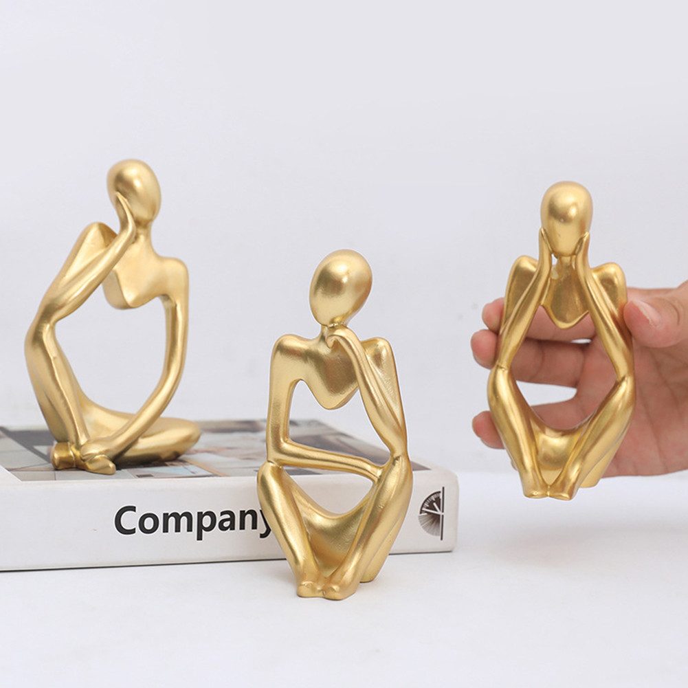 GarveeMore Skulptur 3pcs Abstrakte moderne Denker günstig online kaufen
