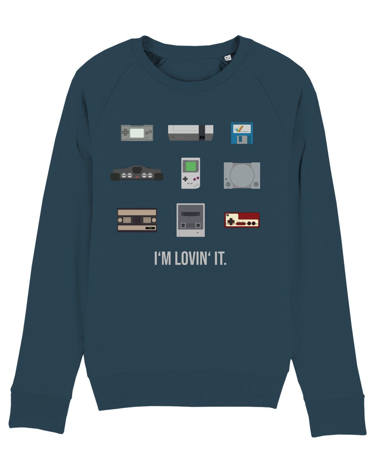 wat? Apparel Sweatshirt Videogames (1-tlg) petrol