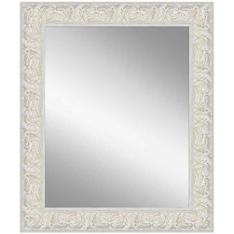 Mende Frames Настінне дзеркало E033, Weiß, aus Massivholz im Barock Stil