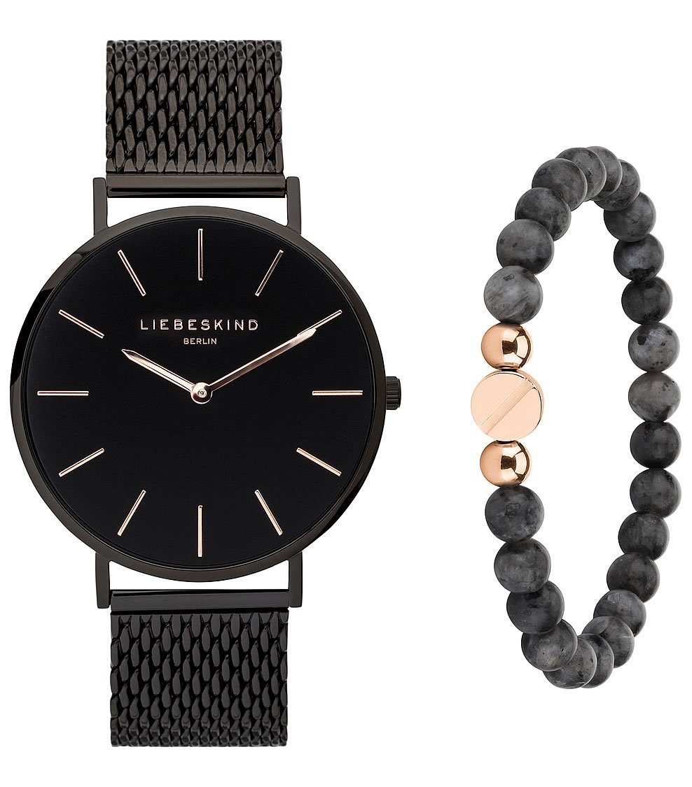 Liebeskind Berlin Quarzuhr Uhr-Schmuck-Set Milanaise günstig online kaufen