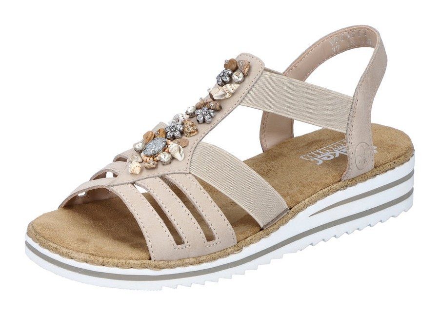 Rieker Riemchensandale Sommerschuh, Sandalette, Keilabsatz, mit sommerliche günstig online kaufen