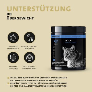 Peticare Futterbehälter Diät, Schlank & Vital-Mix Pulver für Katzen - petCat Health 3606, (100-tlg)