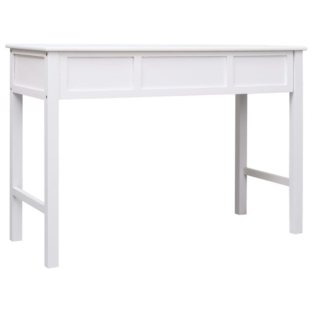 Schreibtisch cm Holz 110×45×76 Weiß furnicato