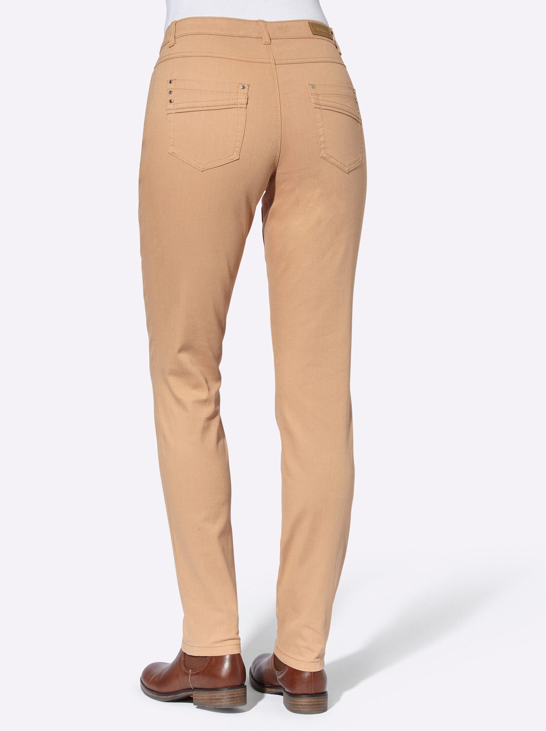 Witt Bequeme Jeans Hose leicht vertieft