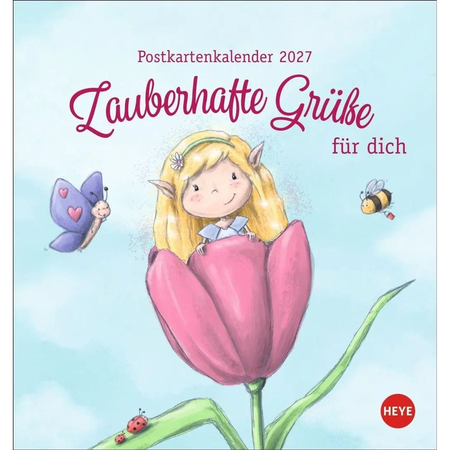 HEYE Wandkalender Zauberwesen Postkartenkalender 2027 - Zauberhafte Grüße für dich