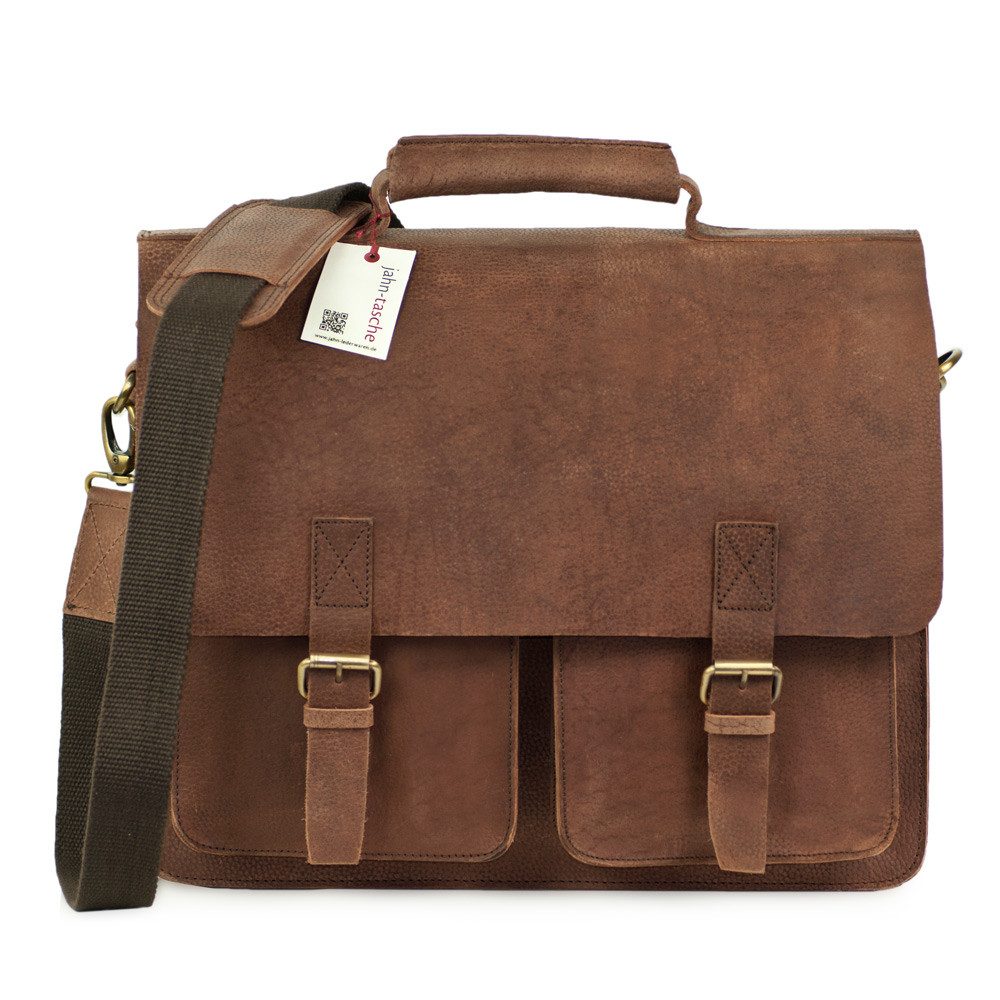 Aktentasche Sehr Robuste Lehrertasche Leder, Braun, Jahn-Tasche 420-n