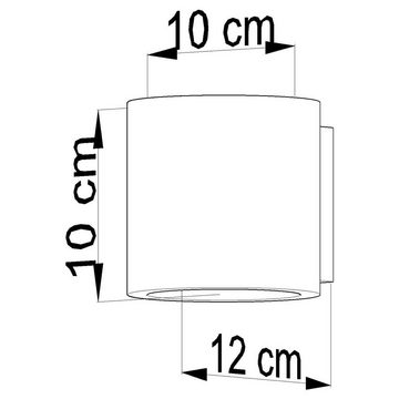 famlights Wandleuchte, Wandleuchte Christina aus Beton in Weiß G9 1 x 40 W, keine Angabe, Leuchtmittel enthalten: Nein, warmweiss, Wandleuchte, Wandlampe, Wandlicht