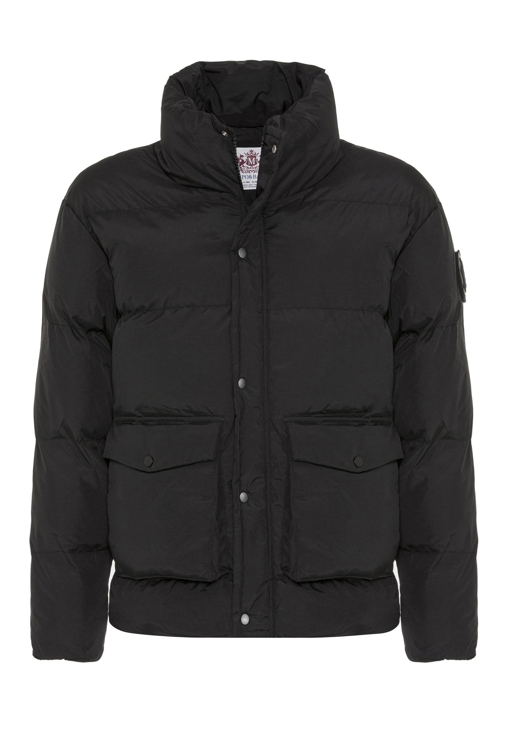 Cipo & Baxx Winterjacke Jacke im unifarbenen Look