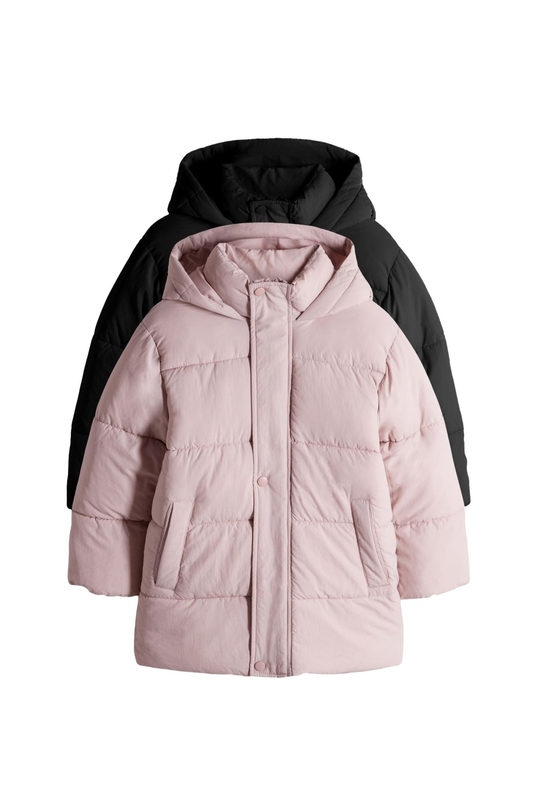 The Set Steppmantel The Set Lange, wattierte Пальто, 2er-Pack (2-tlg)