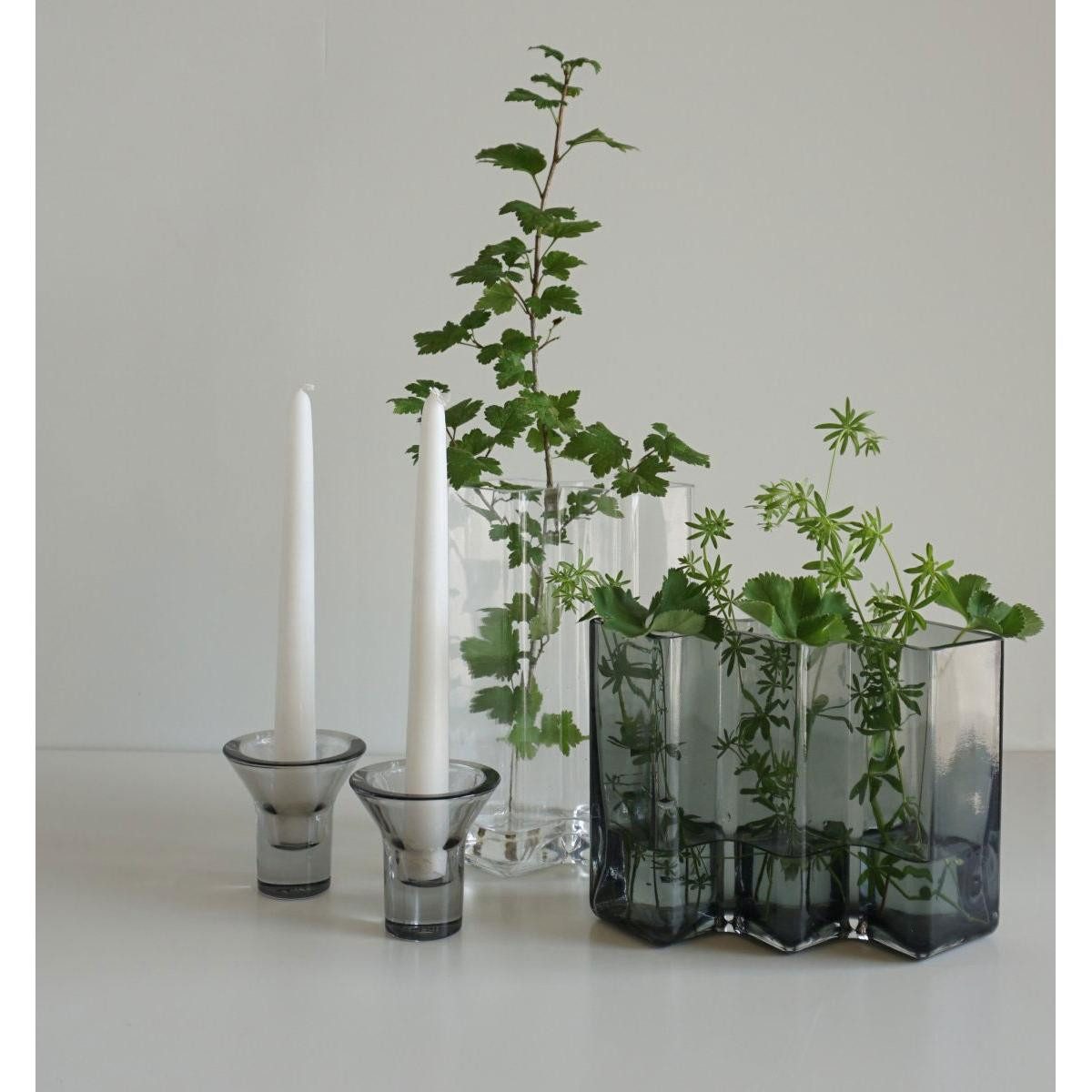 Born in Sweden Dekovase Vase Row Grau (3 Kammern)