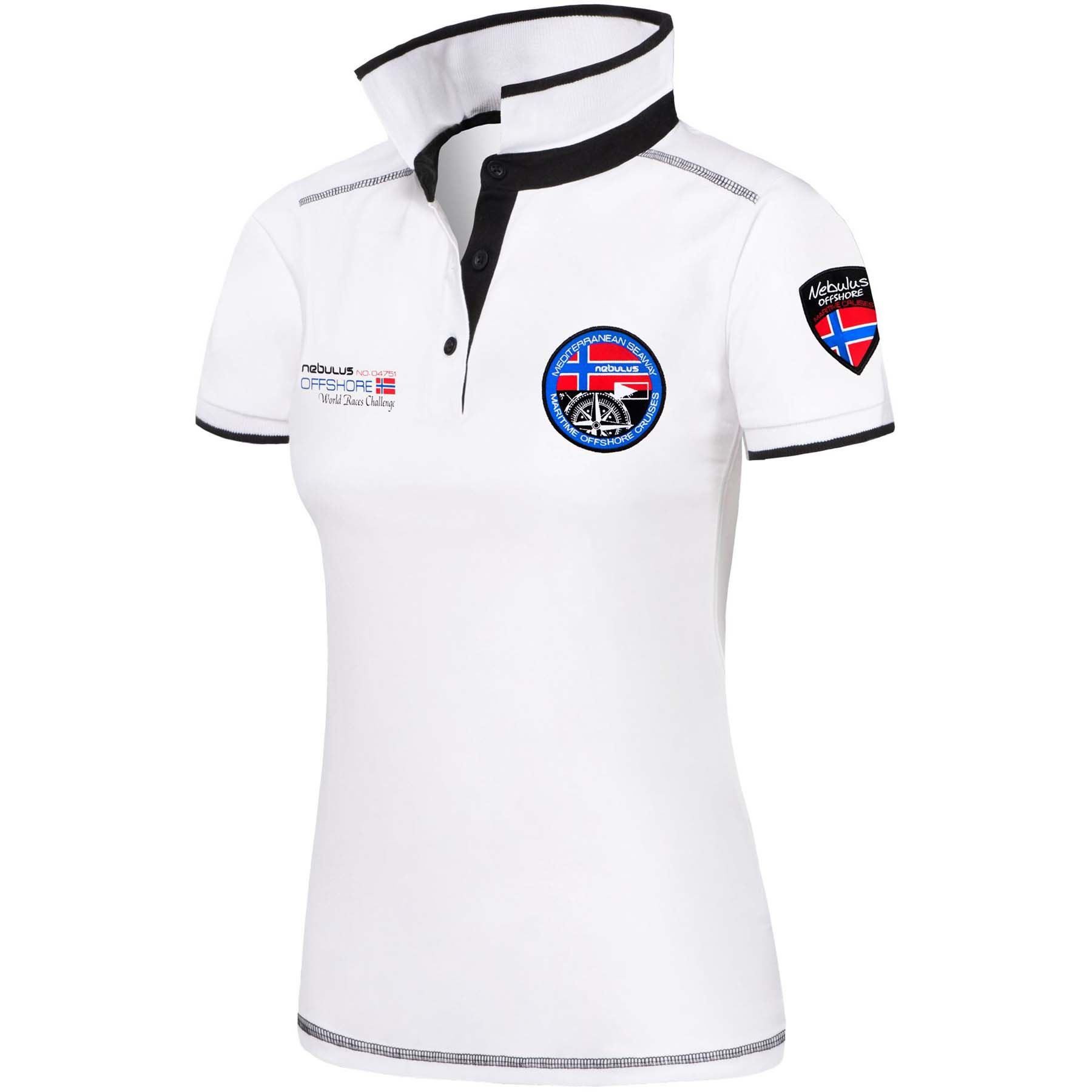 Nebulus Poloshirt FORWARD, P4052 - Damen, weiß, XL/42