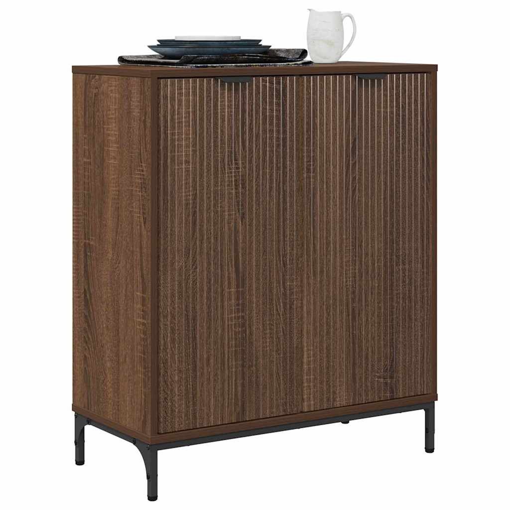 vidaXL Sideboard Sideboard Braune Eiche 69,5 günstig online kaufen