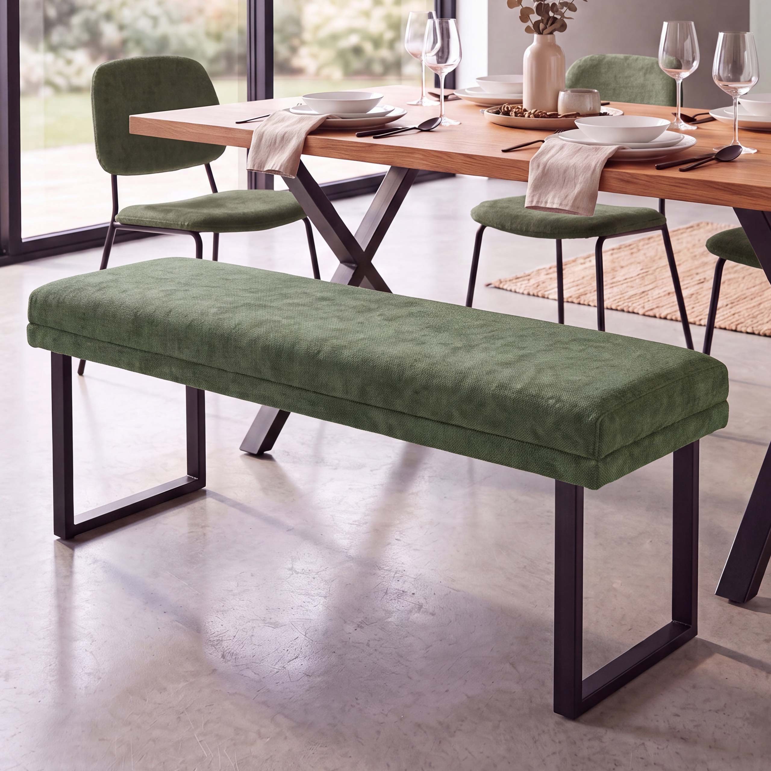 MCW Sitzbank MCW-O81-C, Mit angenehm weicher Haptik. Zeitloses, geradliniges Design