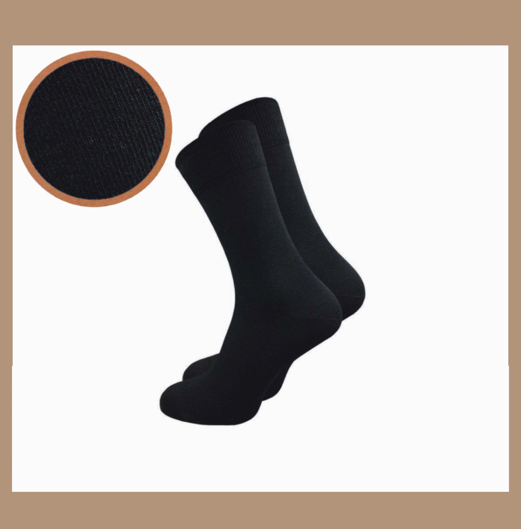 NERS Basicsocken für Damen und Herren aus 100% Baumwolle ohne Gummidruck (6-Paar, 12 Paar) für Business und Freizeit socken. Ohne drückende Naht