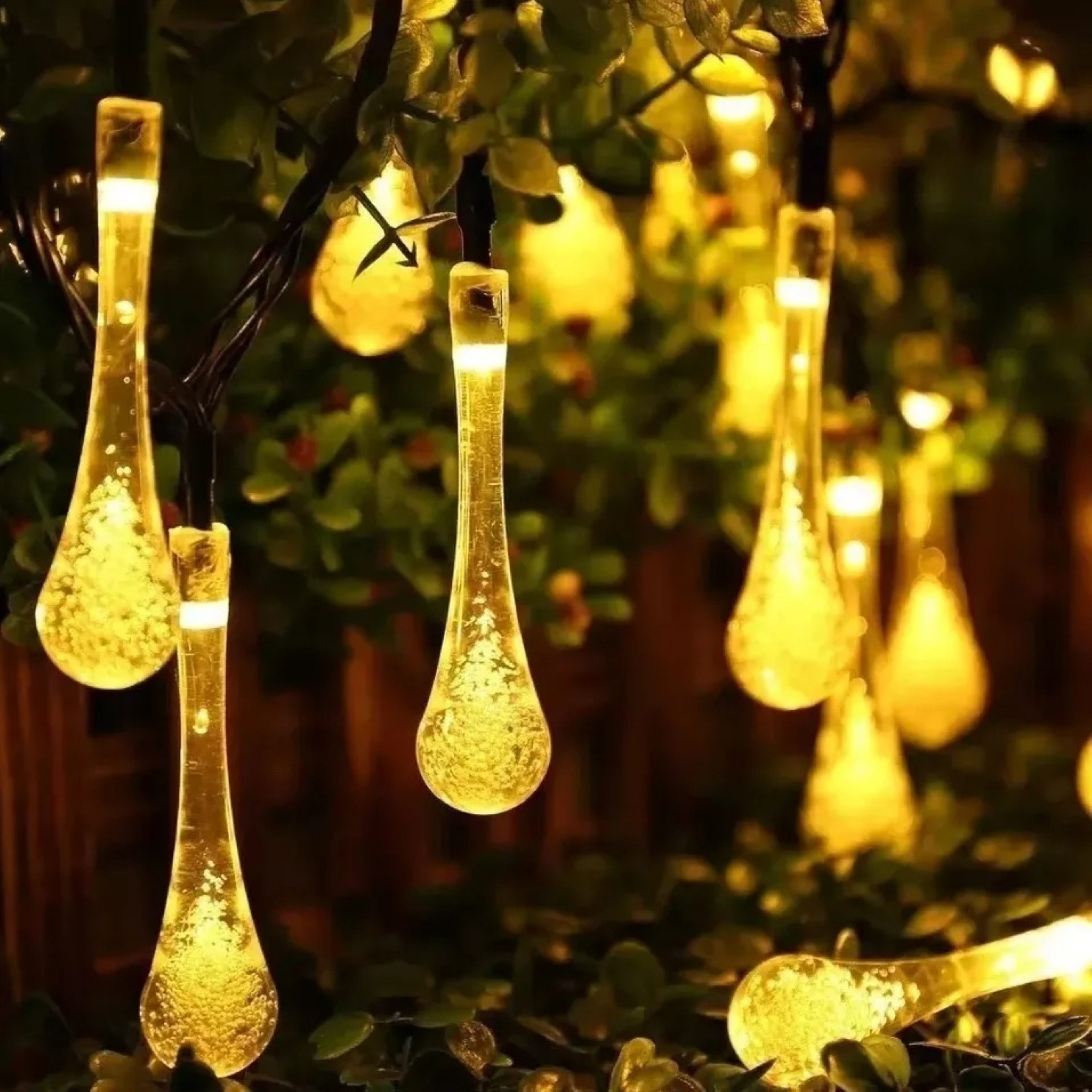 LEDLIGHT LED-Lichterkette Solar-Girlande 20 LED Glühbirnen 4,5m – Gartenbeleuchtung, IP44, 20-flammig, Kabellose Solar-Girlande, 20 LED, IP44, warmweiß, wetterfest