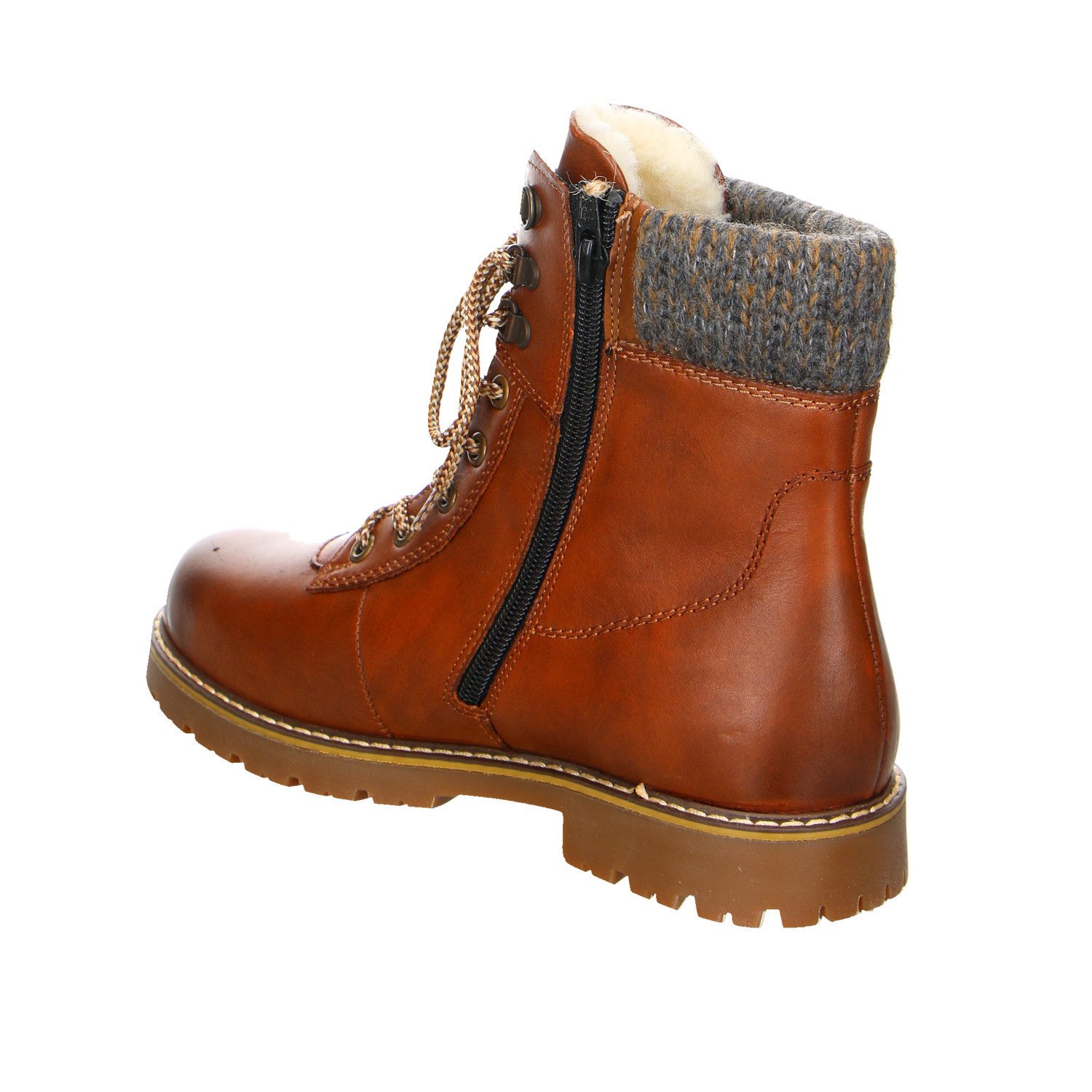 Remonte Remonte Leder Schnürstiefelette braun Stiefelette