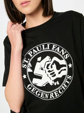 St. Pauli T-Shirt Gegen Rechts (1-tlg) Plain/ohne Details