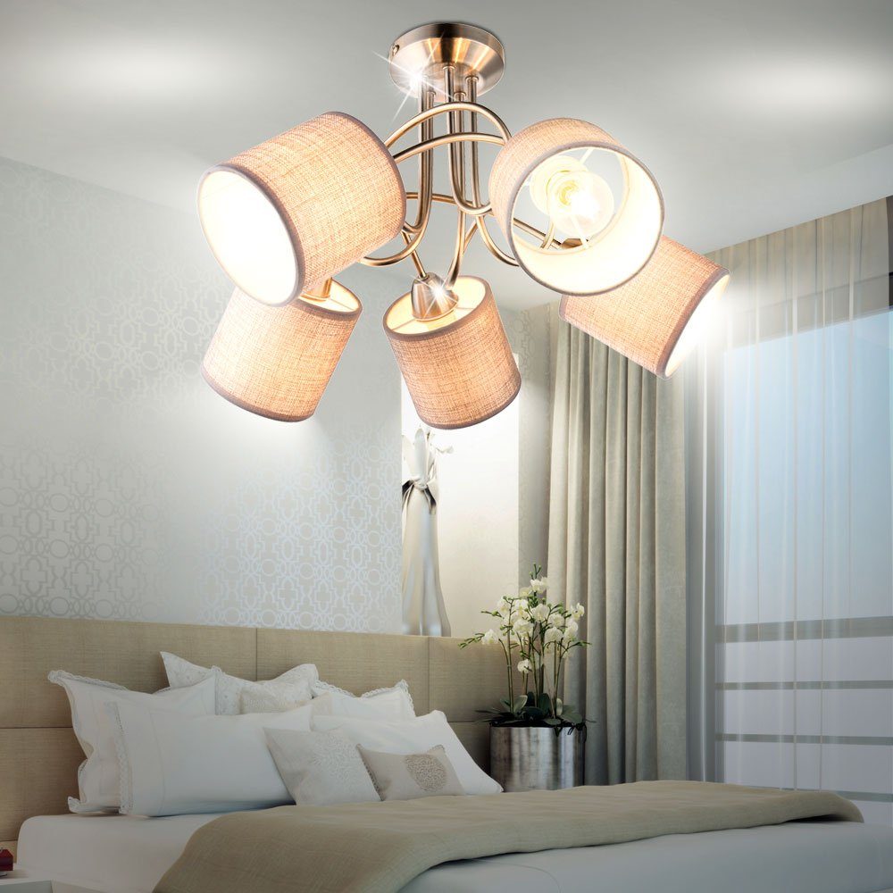 LED 6 Watt Wand Decken Lampe Wohn Schlaf Zimmer Leuchte Metall drehbarer rund 