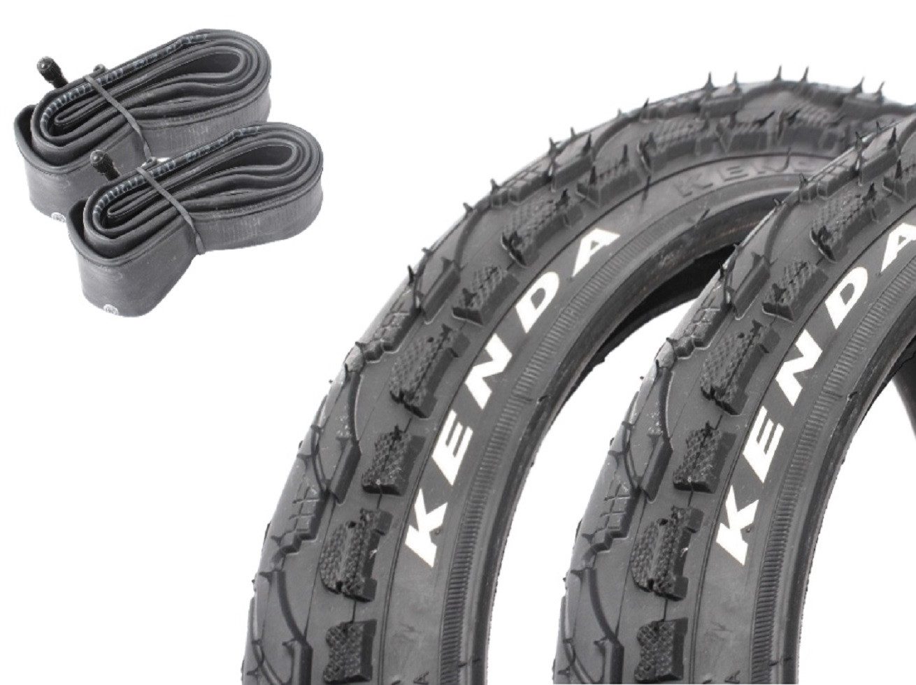 KHEbikes Fahrradreifen Fahrrad Reifen Set KENDA Khan 12,5 Zoll x 2,25 inkl. Schlauch AV, (1-tlg)