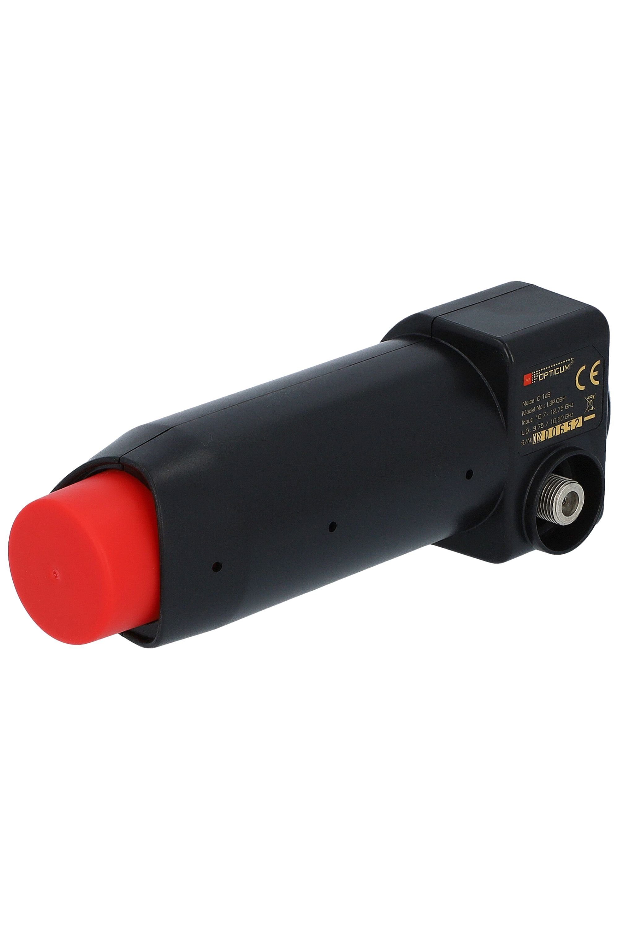 RED OPTICUM Red Rocket Single LSP-06H Universal-Single-LNB (Hitze- & kältebeständig, 0.1dB Rauschmaß - optimal für Multifeedhalter)
