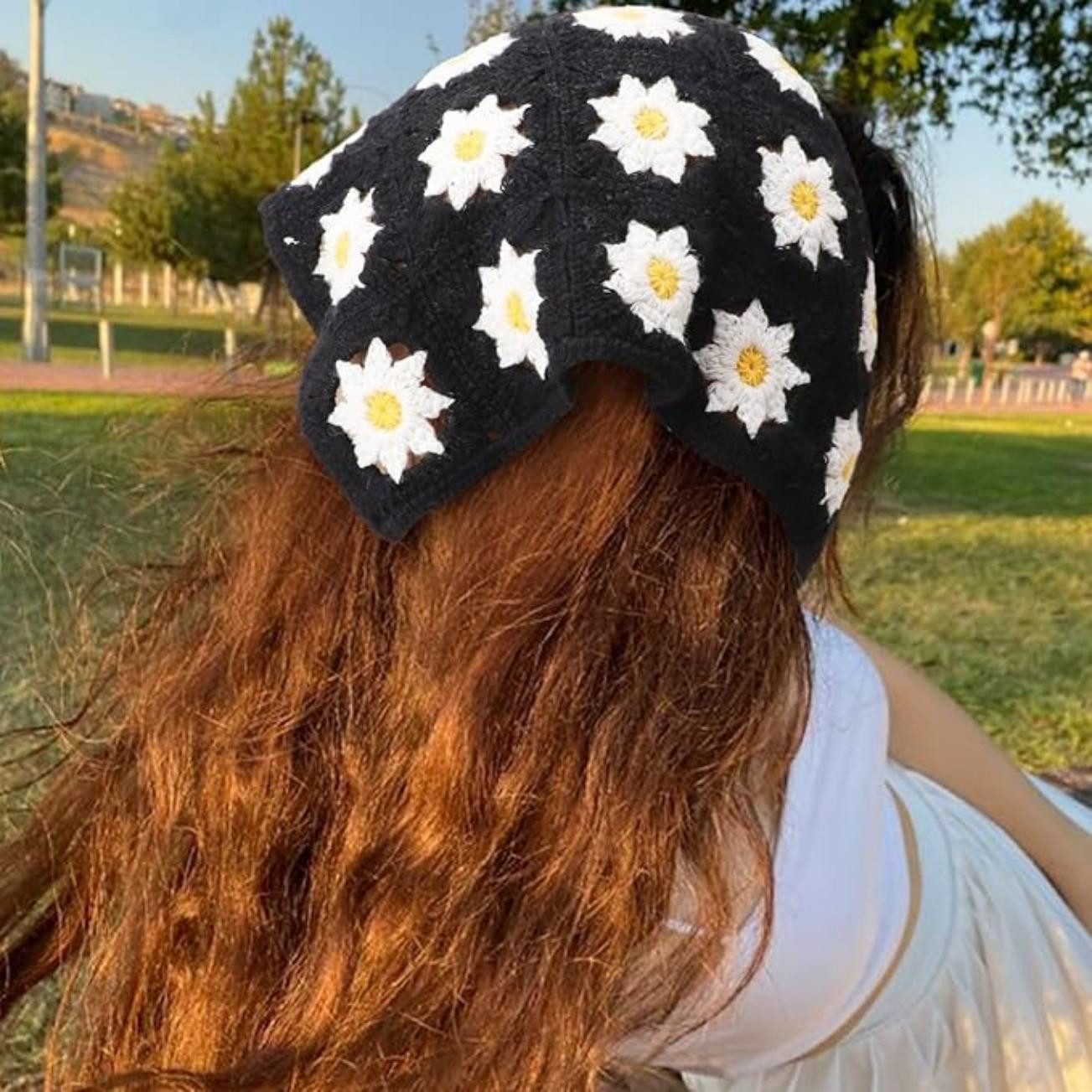 Coonoor Stirnband 2 Stück Damen Boho Stirnbänder Dreieck Kopftücher Bandanas