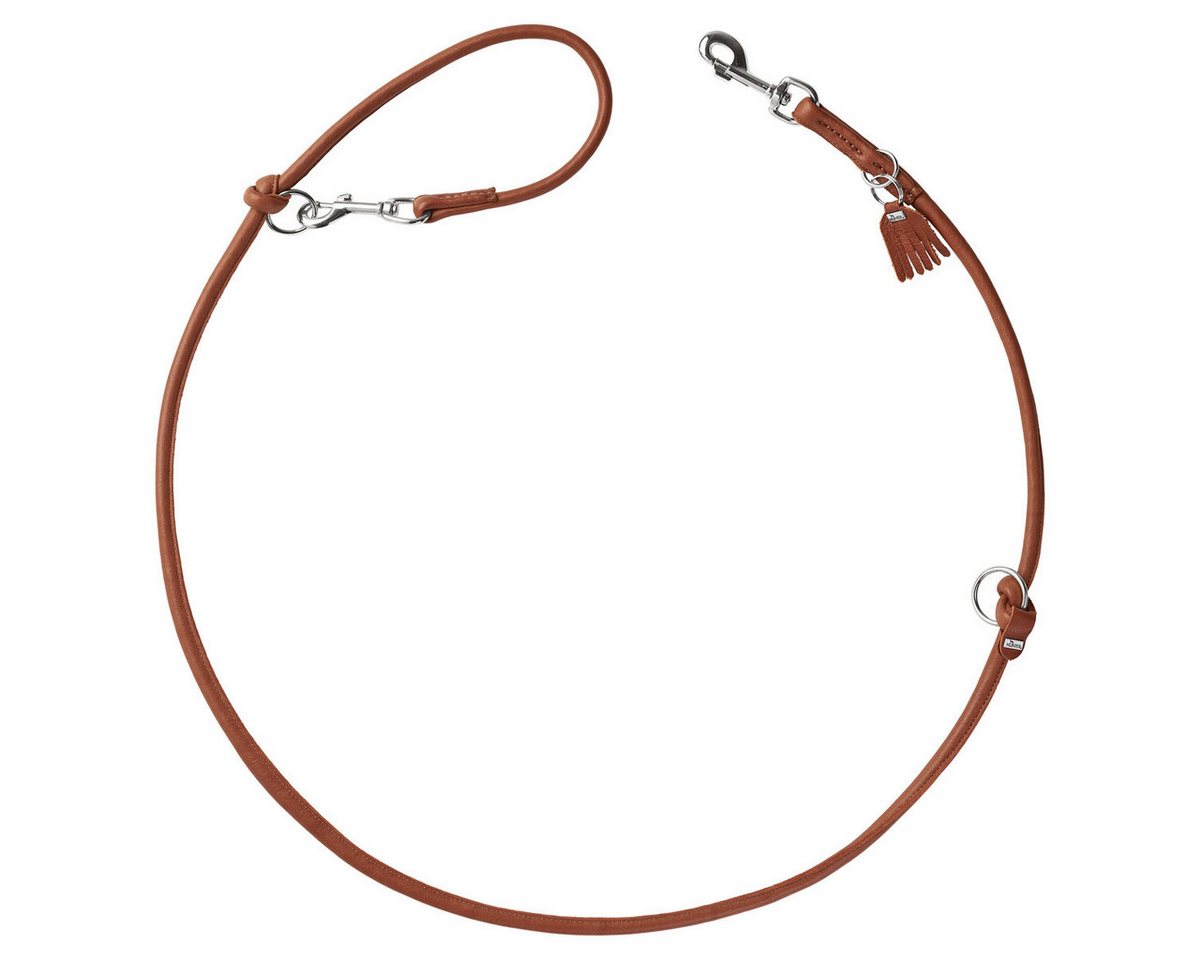 Thumbnail - Hunter Tierbedarf Hundeleine Verstellbare Führleine Round & Soft München cognac