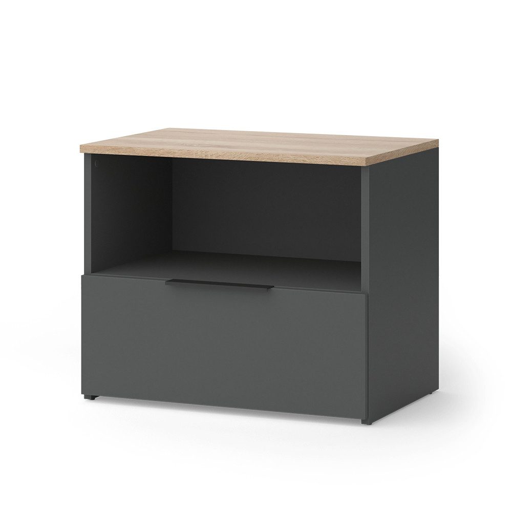 Vicco Kommode Wido, Anthrazit/Sonoma, 60 x 50 cm mit klappe (1 St)