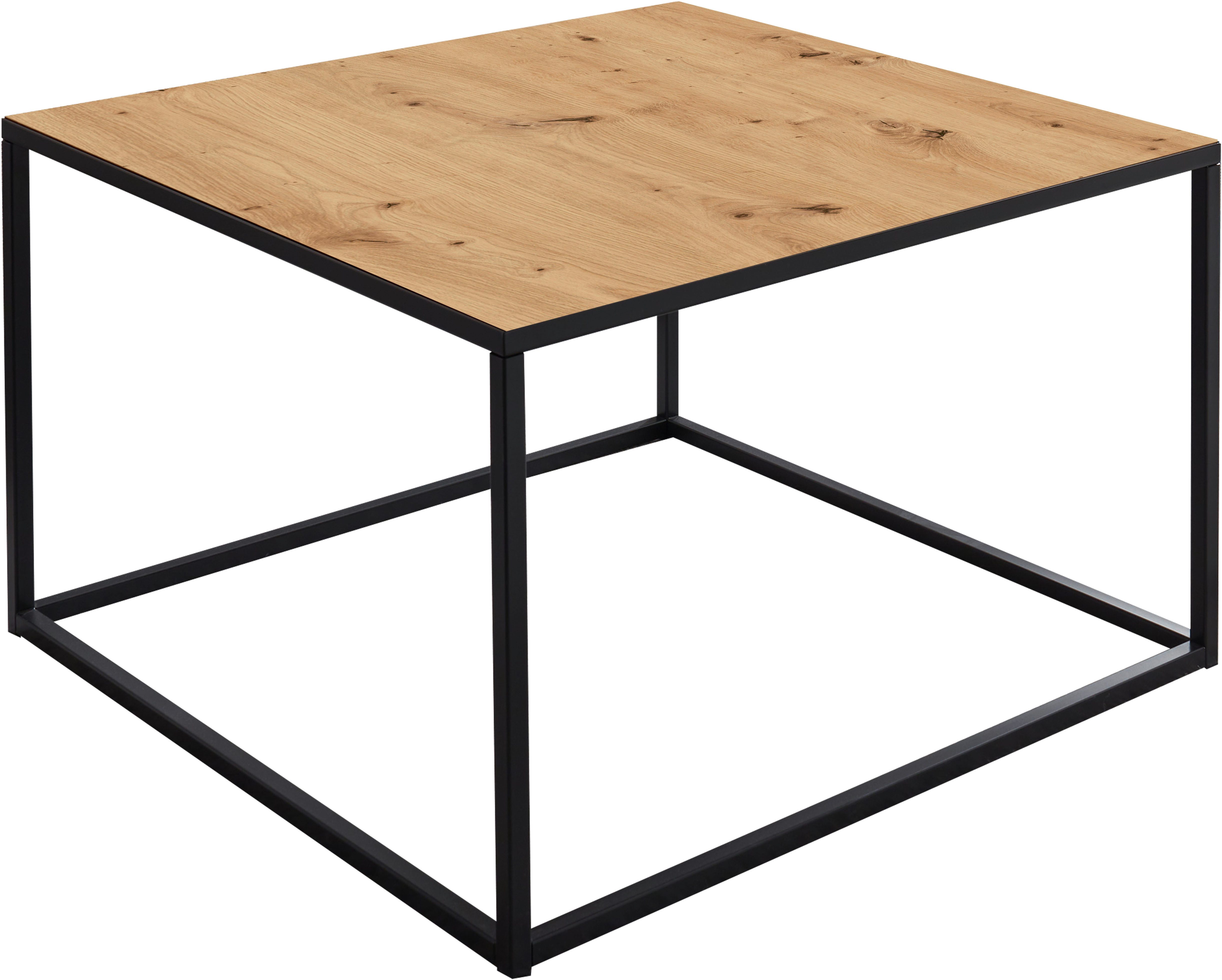 Mäusbacher Couchtisch, Couchisch BHT 80x45x80 cm mit Metallgestell