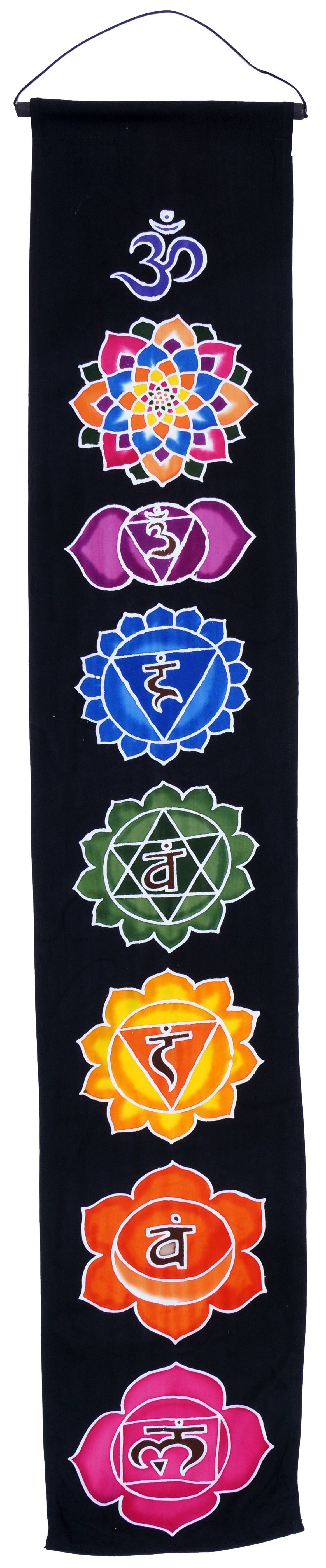 Guru-Shop Wandteppich Boho Wandbehang, Batik Wandschmuck - Mandala.., Höhe: 150 mm