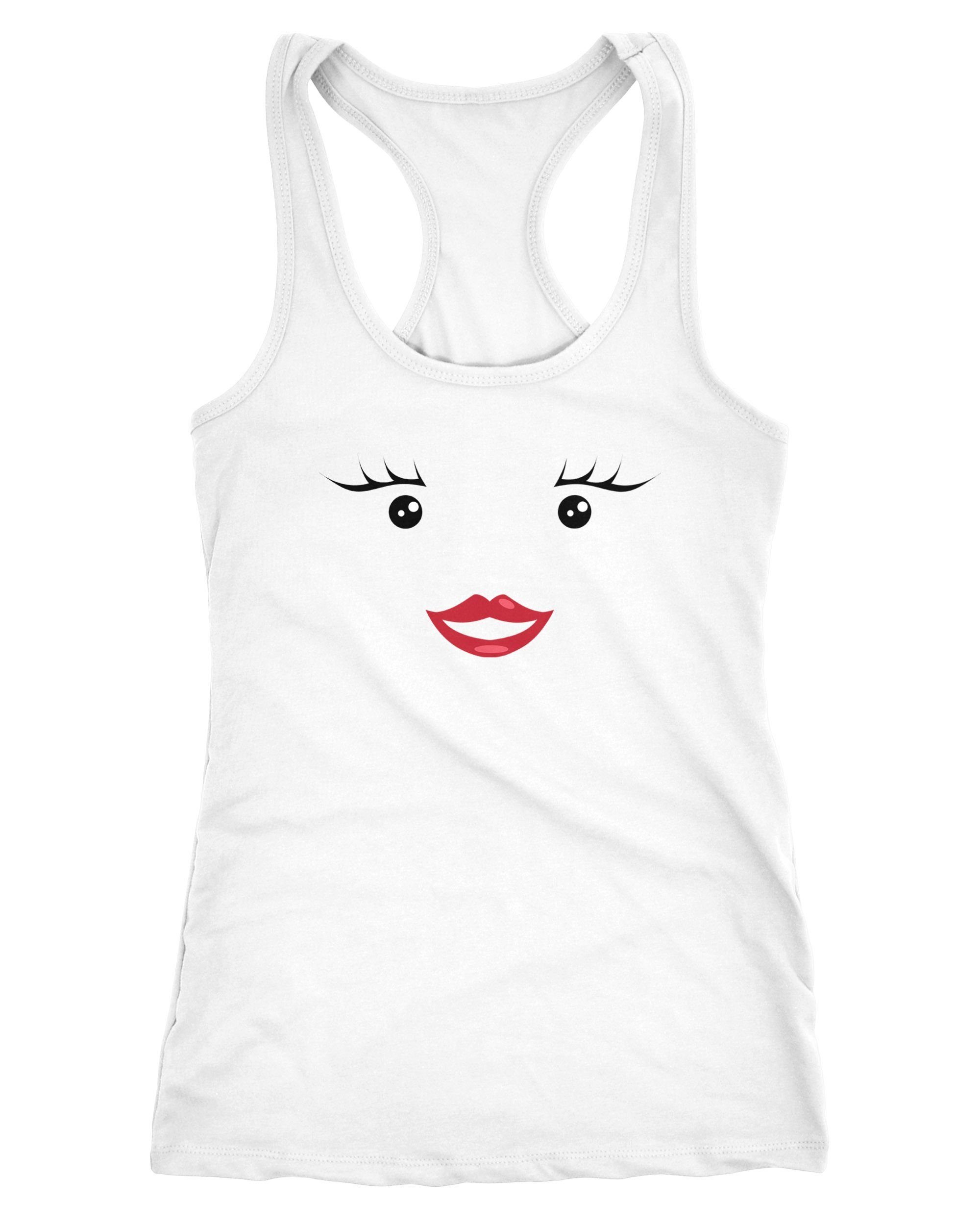 Tanktop Damen Tanktop T-Shirt Milch und Schokolade Kostüm Partner Pärchen