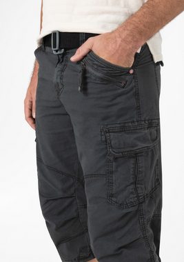 TIMEZONE Cargoshorts Shorts 3/4 Cargo Hose loose fit Mid Waist Pants 7310 in Schwarz