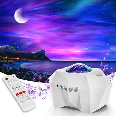 Rosnek LED Nachtlicht Sternenhimmel, Bluetooth, mit Fernbedienung, für Schlafzimmer Party, Hifi-Stereo-Musiklautsprecher