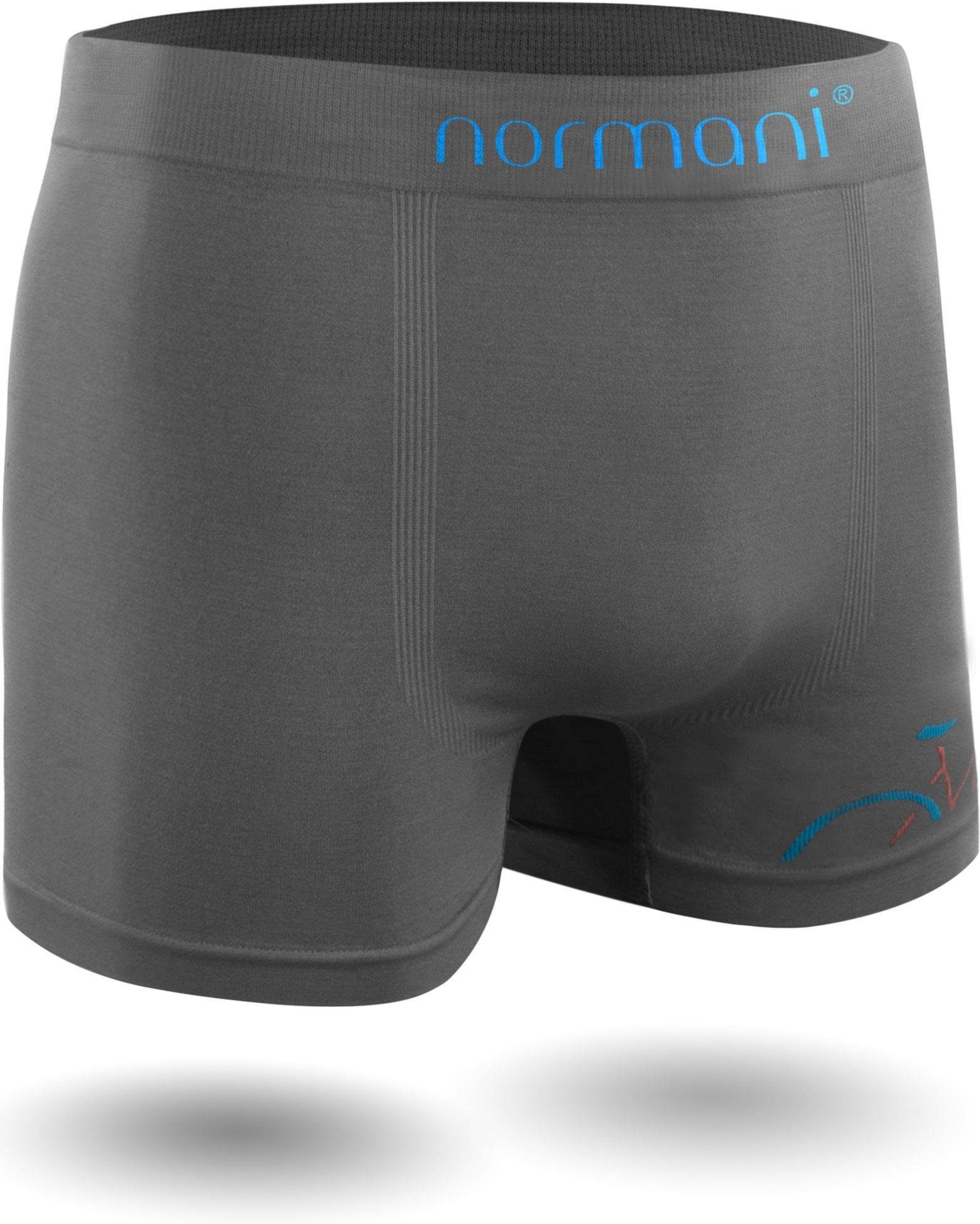 normani Retro Boxer 12 Stück aus für Retropants schnell Mikrofaser-Boxershorts Unterhosen Herren Blau/Pink trocknendem Material Bicycle Männer 