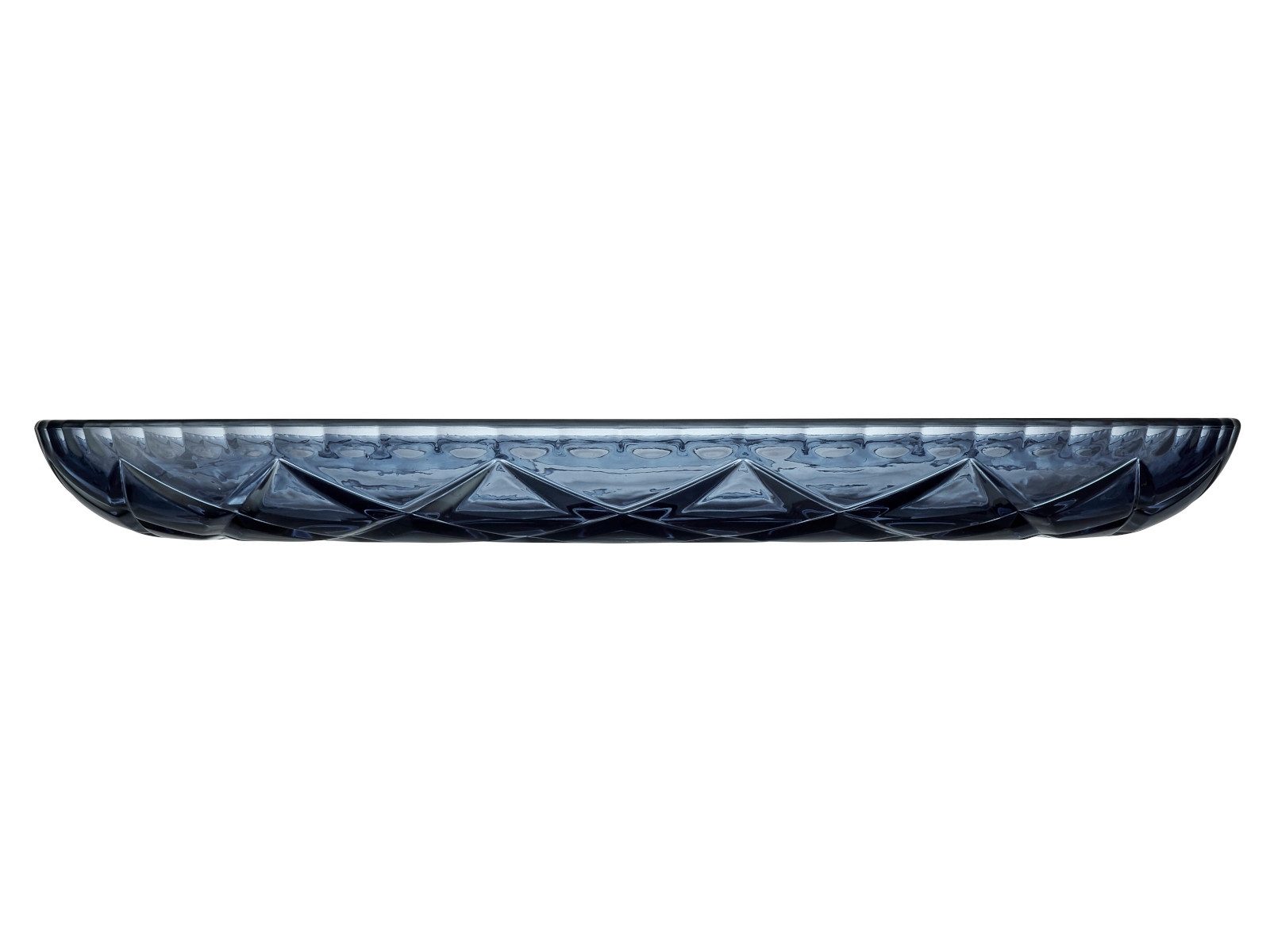 LYNGBY-GLAS Servierplatte Sorrento Platte Glas blau 30cm, Glas, (Platten), Platte Sorrento 30 cm Blau Glas