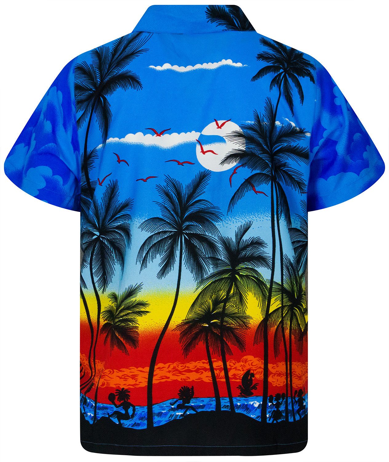 King Kameha Hawaiihemd Beach Funky Hawaii-Hemd Herren Kurzarm Front-Tasche günstig online kaufen